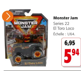Offre: Monster Jam Series 22 El Toro Loco