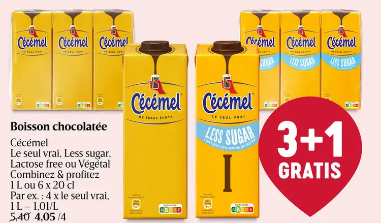 Offre: Lait chocolaté