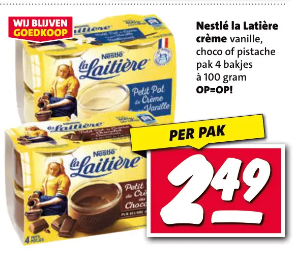 Aanbieding: Nestlé la Latière crème