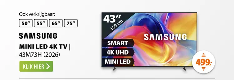 Aanbieding: Mini led 4k tv