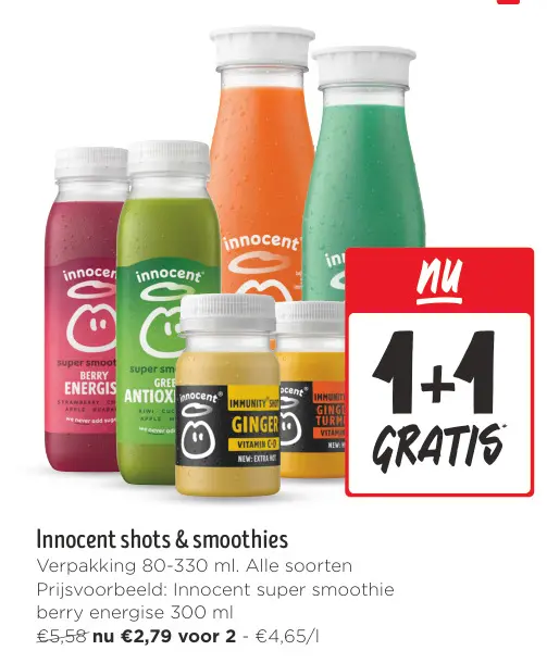 Aanbieding: Innocent shots & smoothies