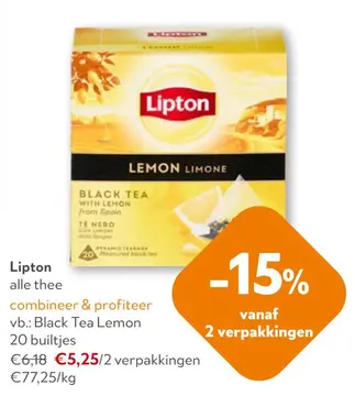 Aanbieding: Lipton Lemon Limone