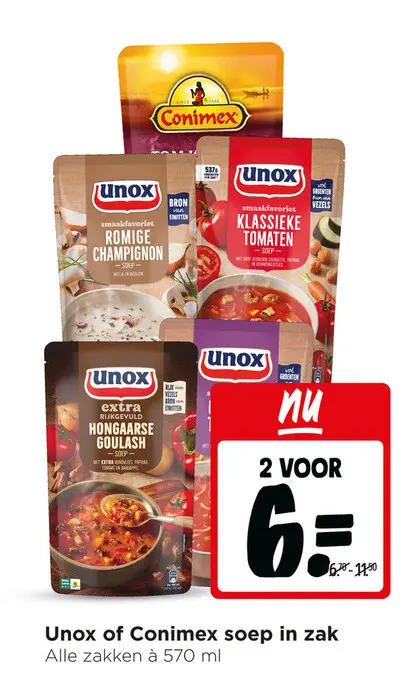 Aanbieding: Soep in zak