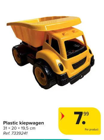 Promotie: Plastic kiepwagen