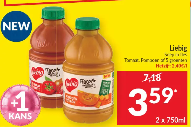 Promotie: Liebig Soep in fles