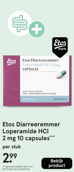 Aanbieding: Diarreeremmer Loperamide HCl