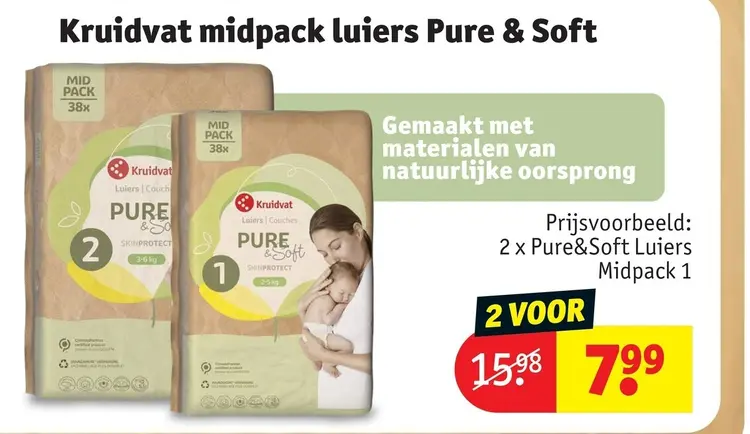 Promotie: Midpack luiers Pure & Soft