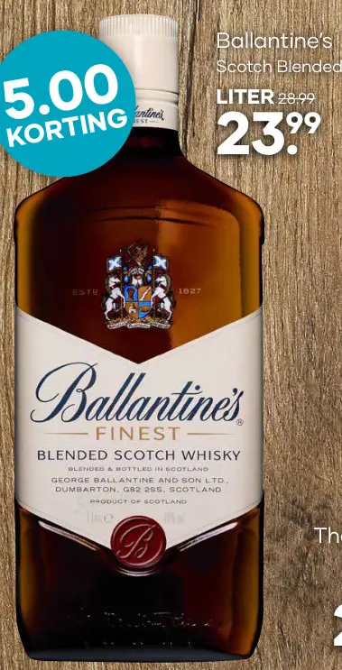 Aanbieding: Ballantine's Scotch Blended