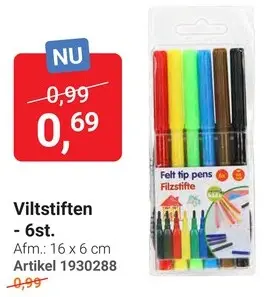 Aanbieding: Viltstiften