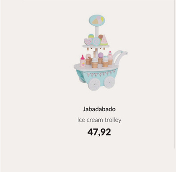 Aanbieding: Jabadabado Ice Cream Trolley