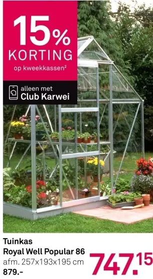Aanbieding: Tuinkas Popular 86