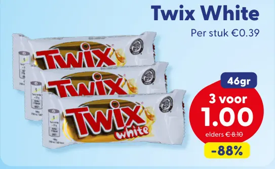 Aanbieding: Twix White
