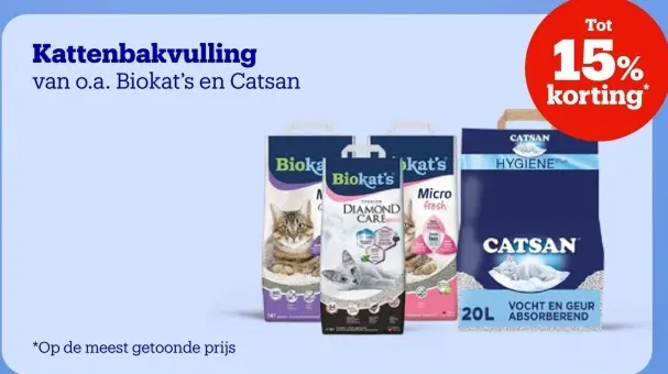Aanbieding: Kattenbakvulling