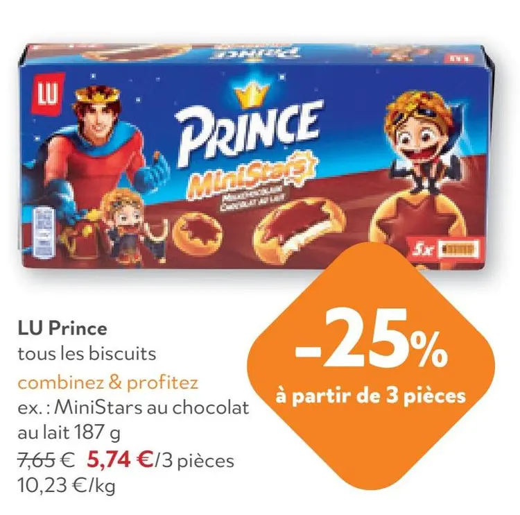 Offre: MiniStars au chocolat au lait