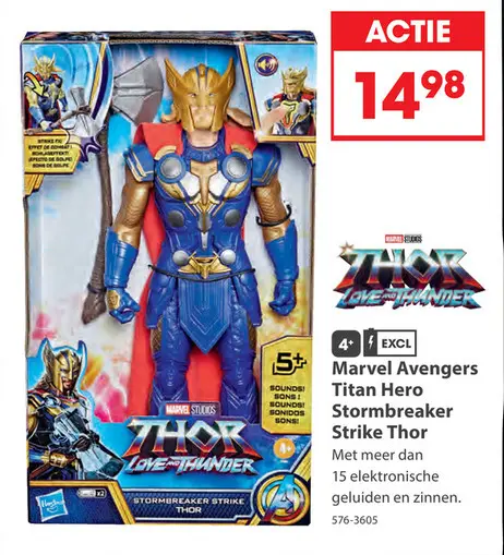 Aanbieding: Marvel Avengers Titan Hero Stormbreaker Strike