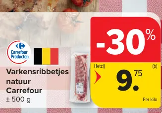 Promotie: Varkensribbetjes natuur