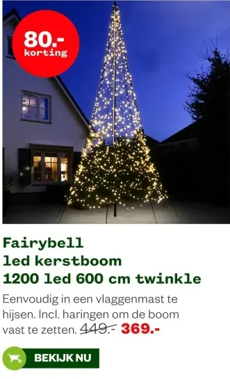 Aanbieding: Fairybell led kerstboom
