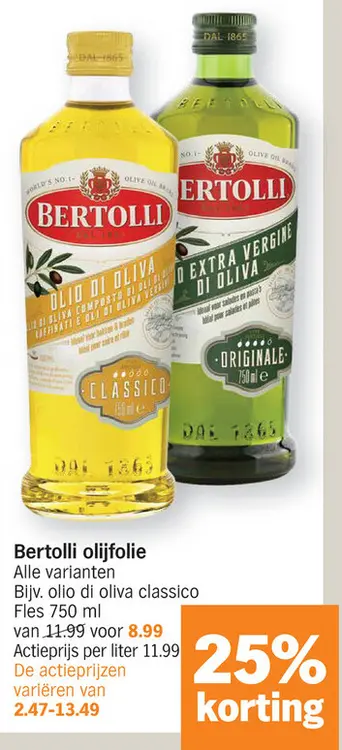 Promotie: Bertolli olijfolie