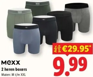 Aanbieding: 2 heren boxers
