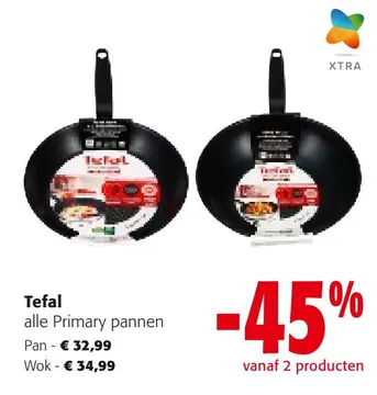 Aanbieding: Tefal alle Primary pannen