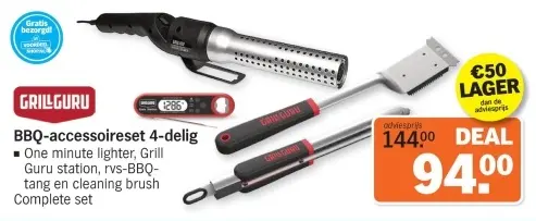 Aanbieding: BBQ-accessoireset 4-delig