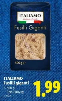 Offre: Fusilli giganti