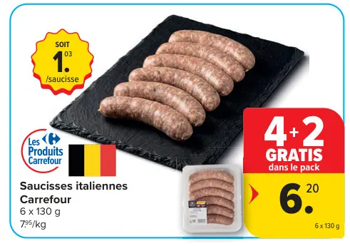 Offre: Saucisses italiennes