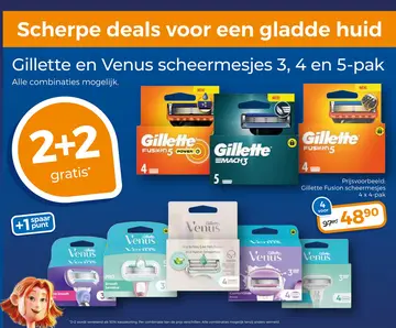 Aanbieding: Gillette en Venus scheermesjes