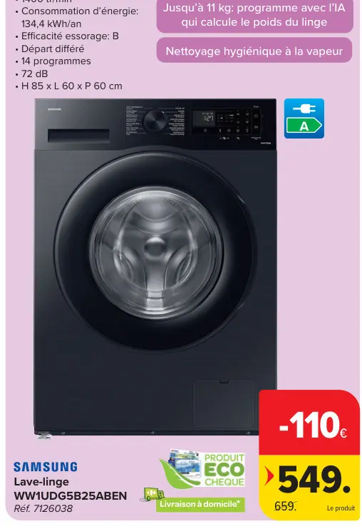 Offre: Lave-linge