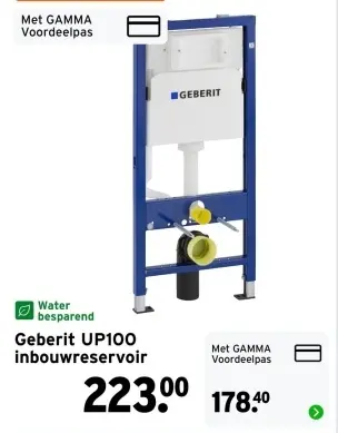 Aanbieding: Geberit UP100 inbouwreservoir