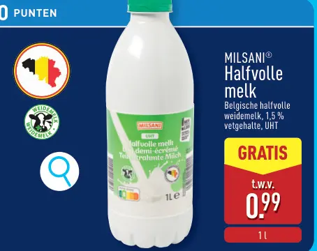 Promotie: Halfvolle melk