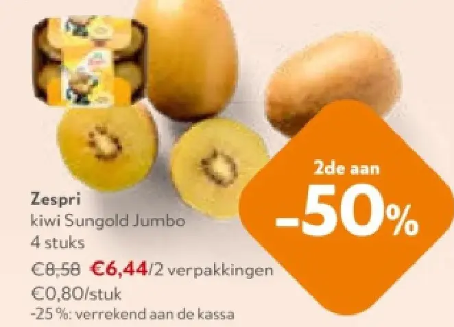 Promotie: kiwi Sungold Jumbo