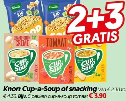 Aanbieding: Knorr Cup-a-Soup of snacking