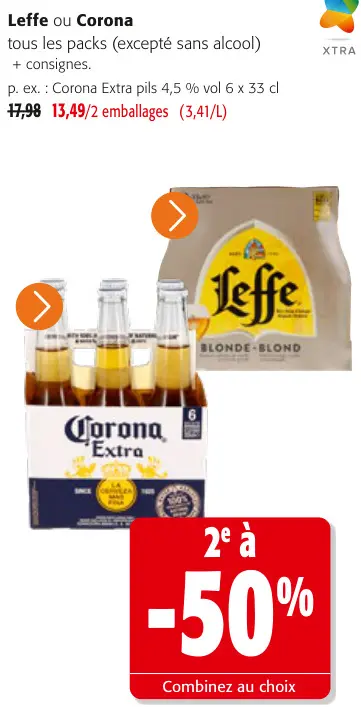 Offre: Tous les packs (excepté sans alcool)