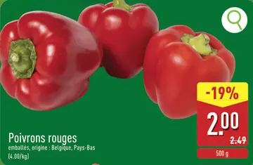 Offre: Poivrons rouges