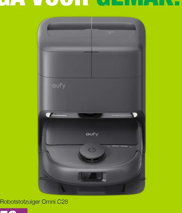 Aanbieding: Eufy Robotstofzuiger Omni C28