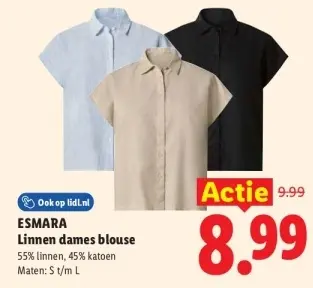 Aanbieding: Linnen dames blouse