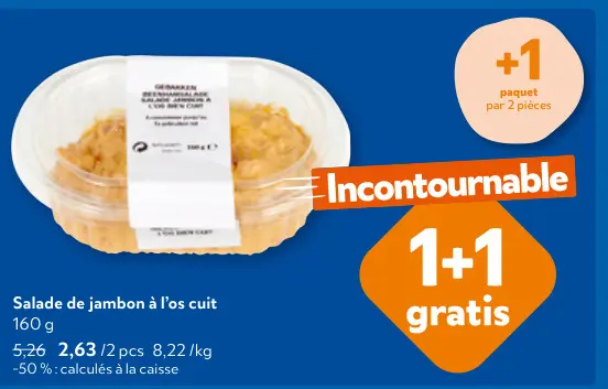 Offre: Salade de jambon à l'os cuit