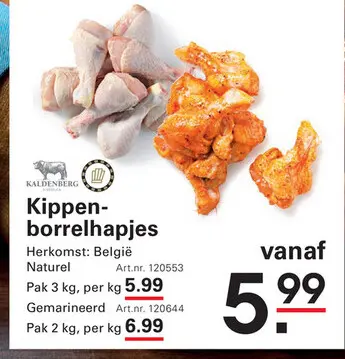Aanbieding: Kippenborrelhapjes