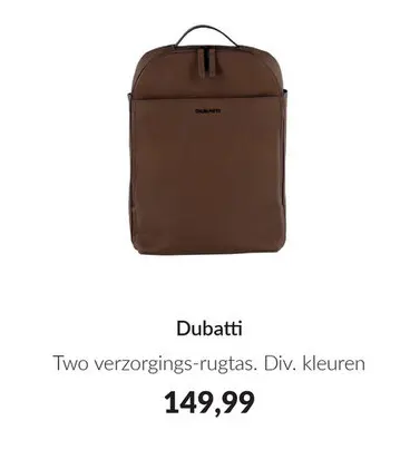 Aanbieding: Two verzorgings-rugtas