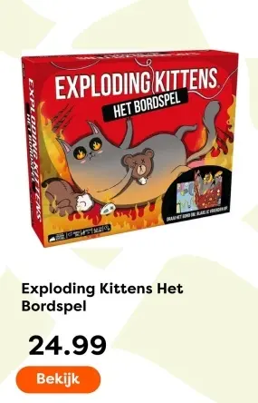 Aanbieding: Exploding Kittens Het Bordspel
