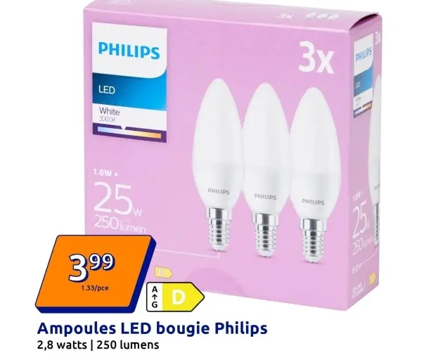 Offre: Ampoules LED bougie