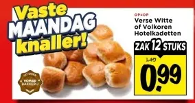 Verse Witte of Volkoren Hotelkadetten