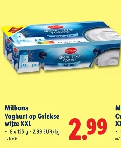 Promotie: Yoghurt op Griekse wijze XXL
