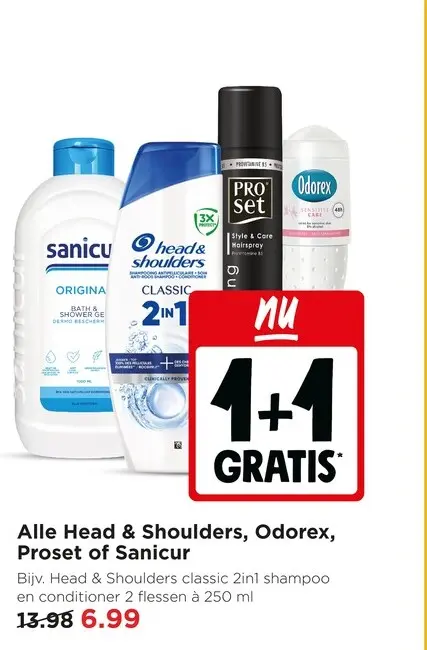 Aanbieding: Alle Head & Shoulders, Odorex, Proset of Sanicur