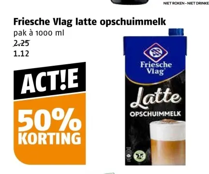 Aanbieding: Latte opschuimmelk