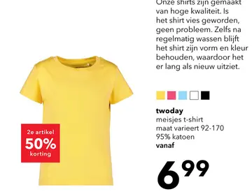 Aanbieding: meisjes t-shirt