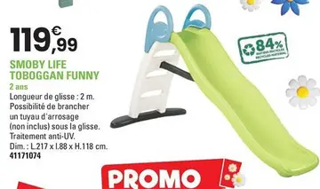 Offre: SMOBY LIFE TOBOGGAN FUNNY