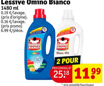 Offre: Lessive Omino Bianco