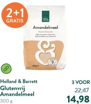 Aanbieding: Holland & Barrett Glutenvrij Amandelmeel - 300g